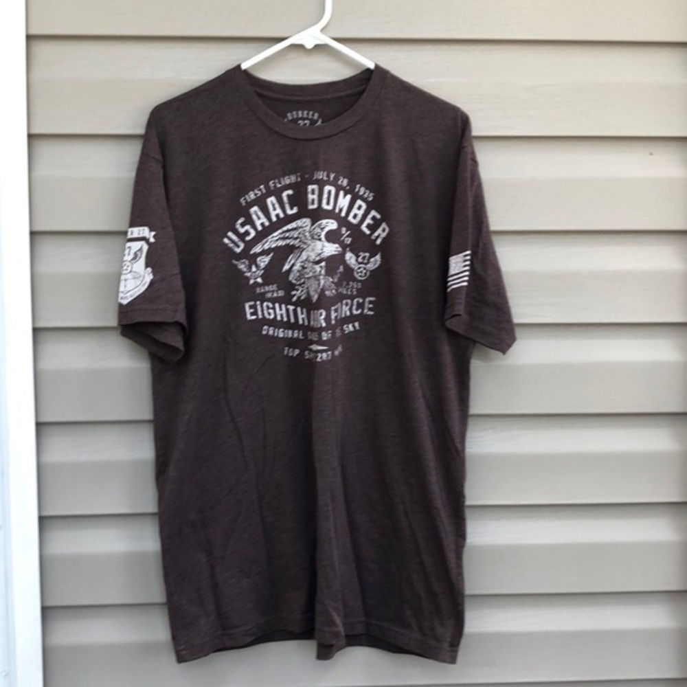Bunker 27 men’s brown short sleeve tee shirt